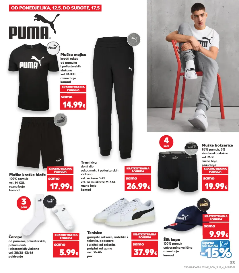 bokserice,hlače,majica,tenisice,trenirka