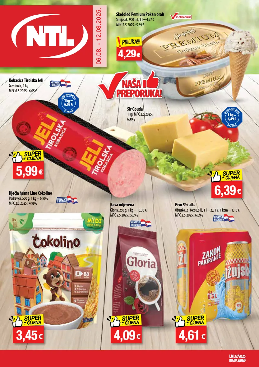 domestos,kobasica,tjestenina