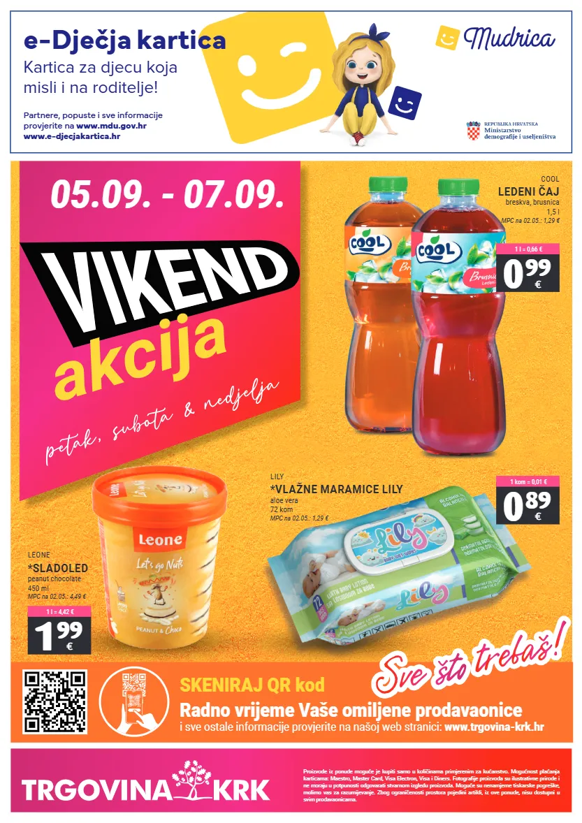 brusnica,maramice,sladoled,vlažne maramice