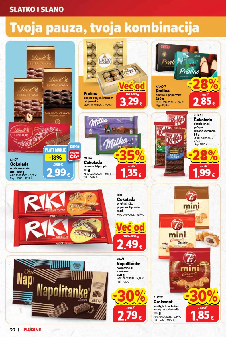 croissant,lješnjak,med,napolitanke,praline,riža