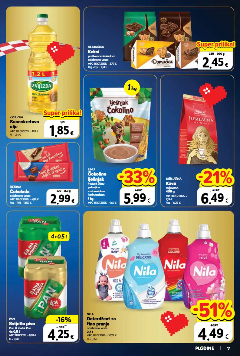 deterdžent,kava,keksi,lješnjak,pivo,suncokretovo ulje,ulje