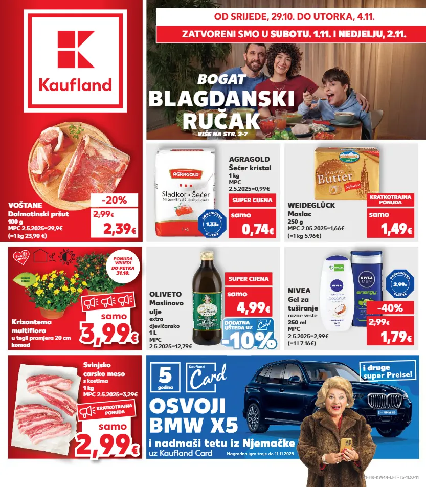 carsko meso,maslac,pršut,ulje