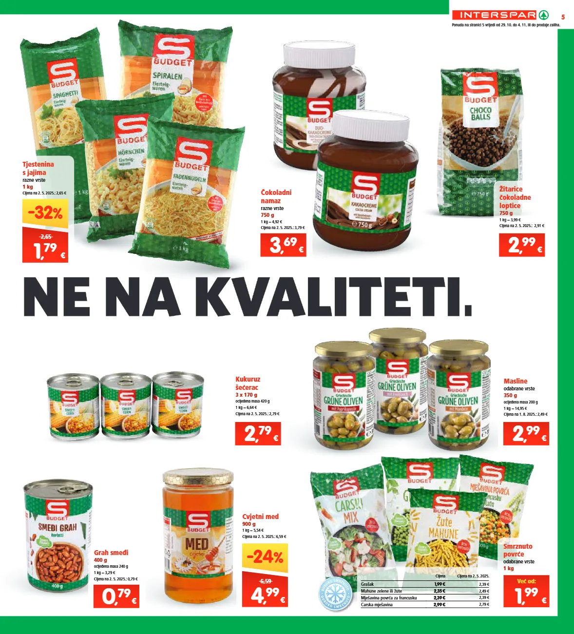 grah,mahune,masline,med,tjestenina