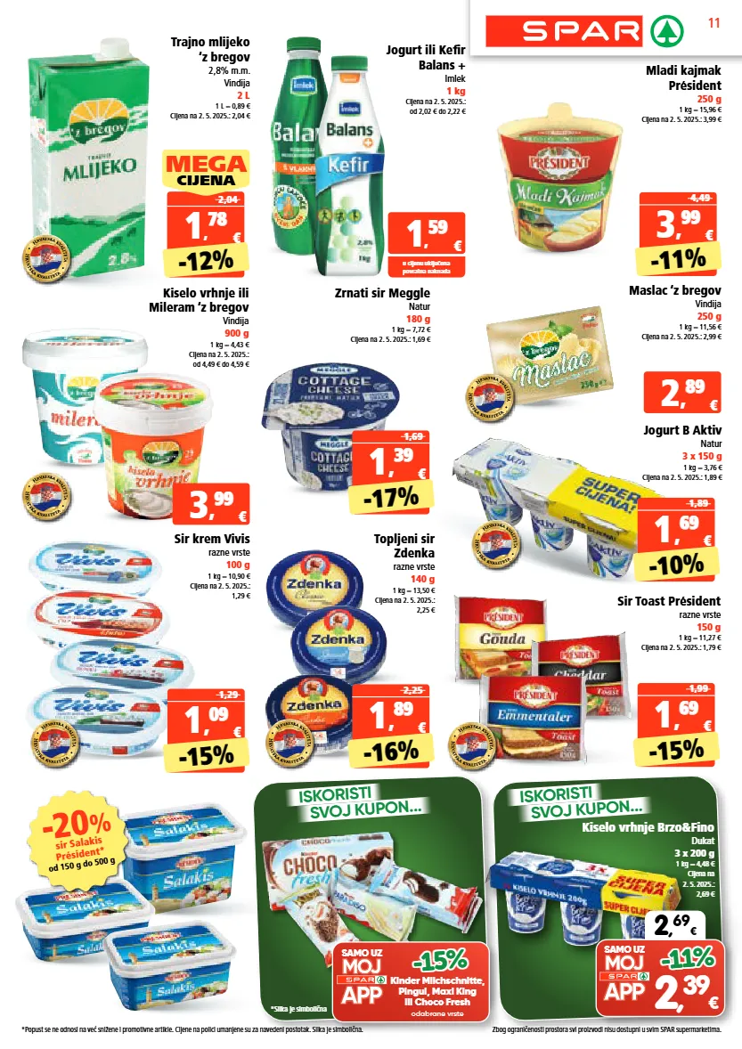 jogurt,kiselo vrhnje,maslac,mlijeko,sir,toast,trajno mlijeko