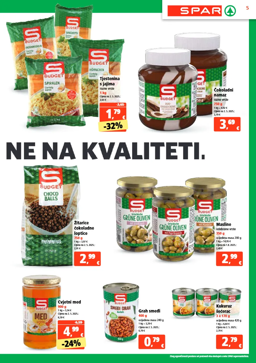 grah,masline,med,tjestenina