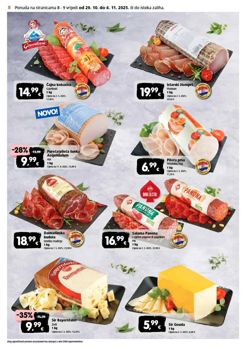 gouda,kobasica,pileća prsa,sir