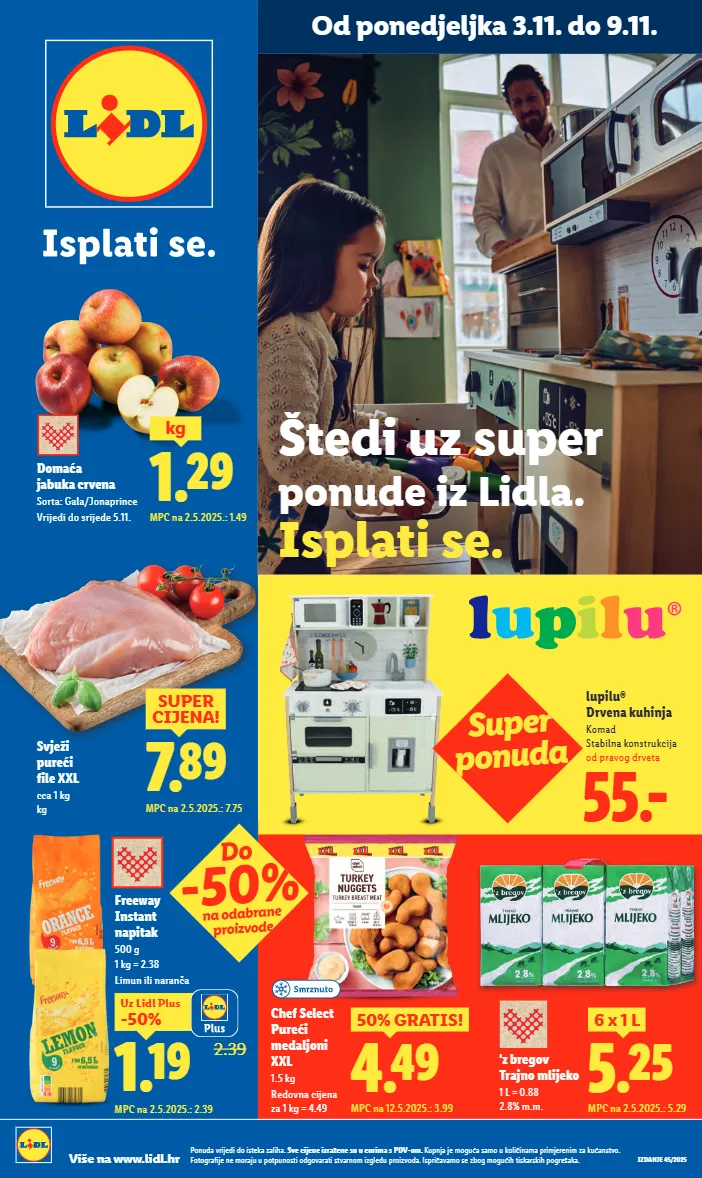 jabuka,kuhinja,limun,mlijeko,naranča,trajno mlijeko