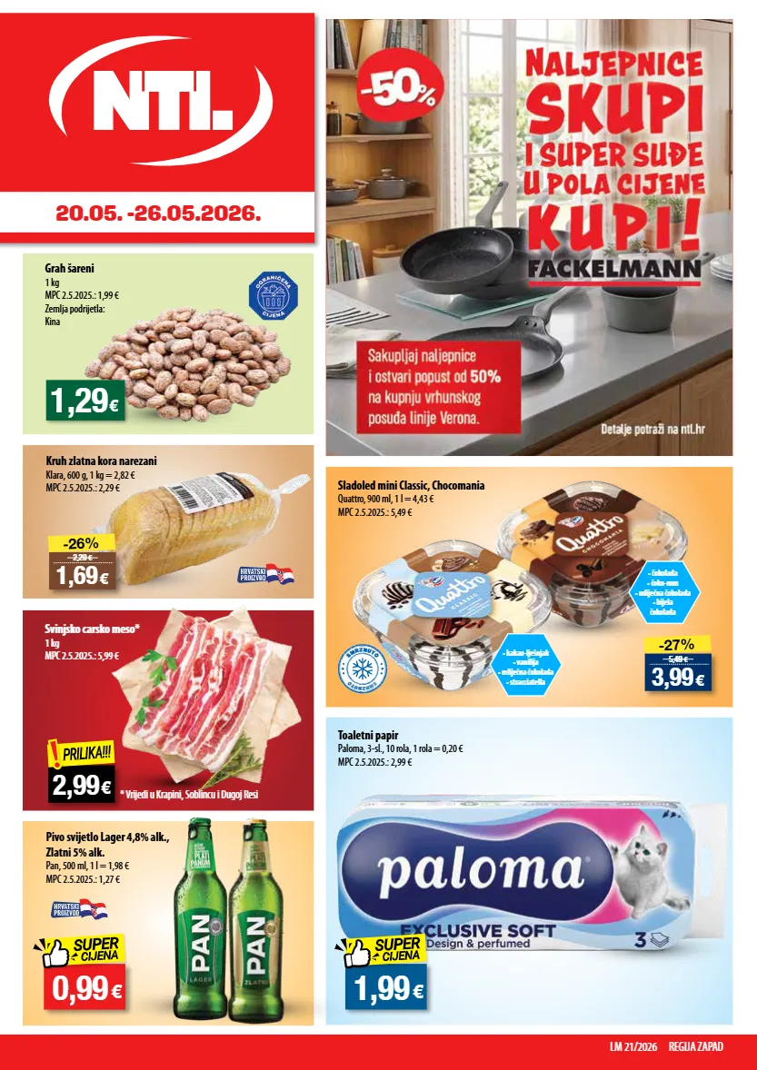 carsko meso,sladoled,lješnjak,rum,pivo,toaletni papir,grah,kruh