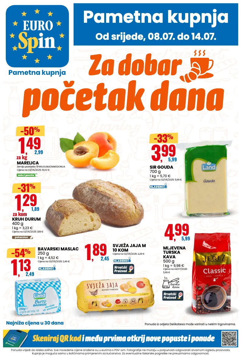 maslac,gouda,marelica,kava,sir,kruh