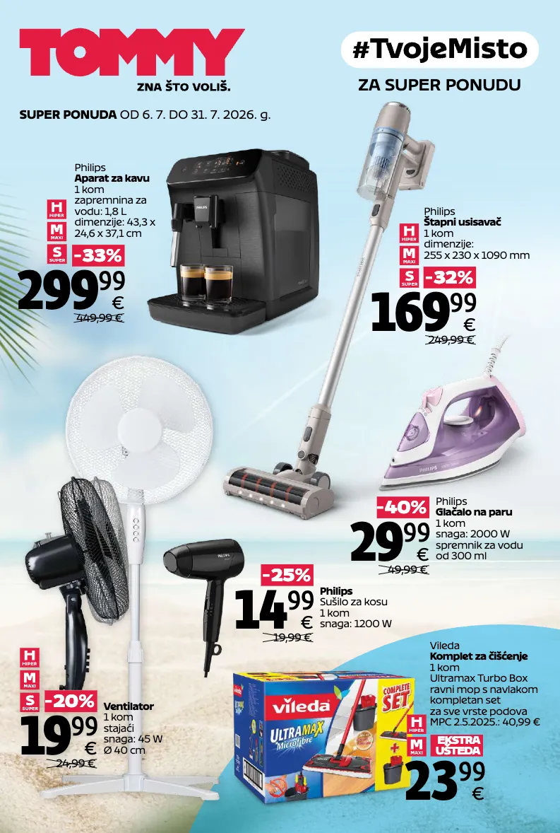 aparat za kavu,ventilator,mop,glačalo,sušilo za kosu