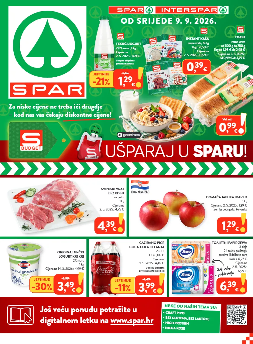 jabuka,jogurt,pivo,role,svinjski vrat,svinjski vrat bez kosti,tekući jogurt,toaletni papir,toast