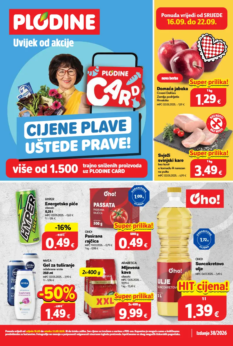 gel za tuširanje,jabuka,kava,rajčica,suncokretovo ulje,svinjski kare,ulje
