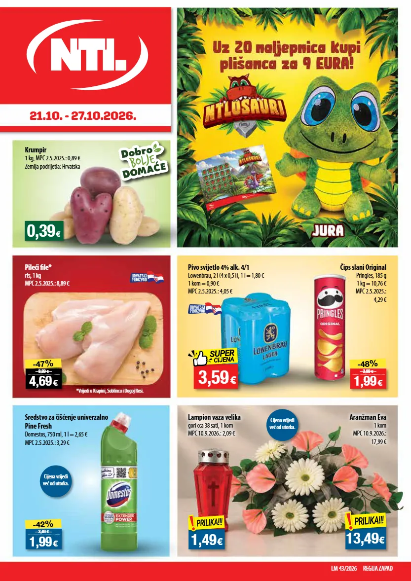 domestos,krumpir,lampion,pileći file,pivo,vaza