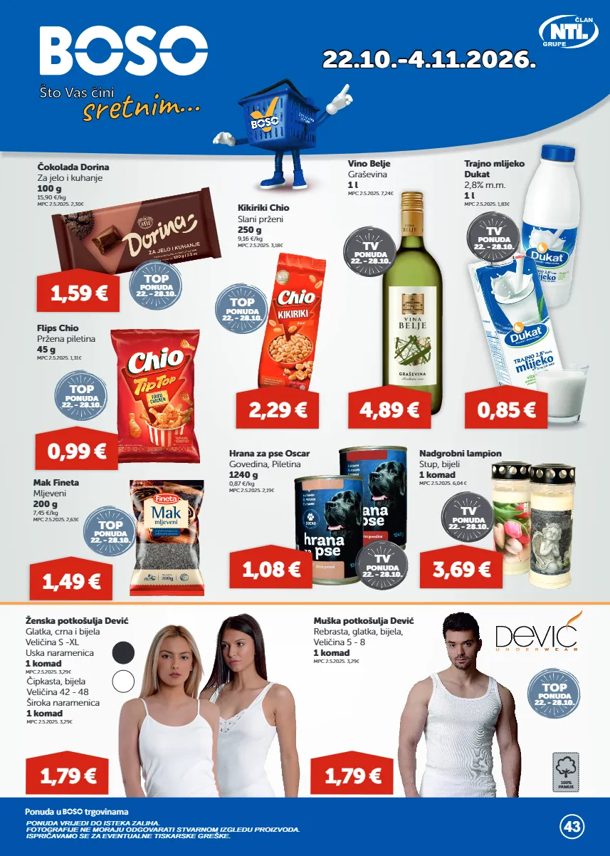 flips,graševina,hrana za pse,kikiriki,lampion,mlijeko,potkošulja,trajno mlijeko,tv,vino